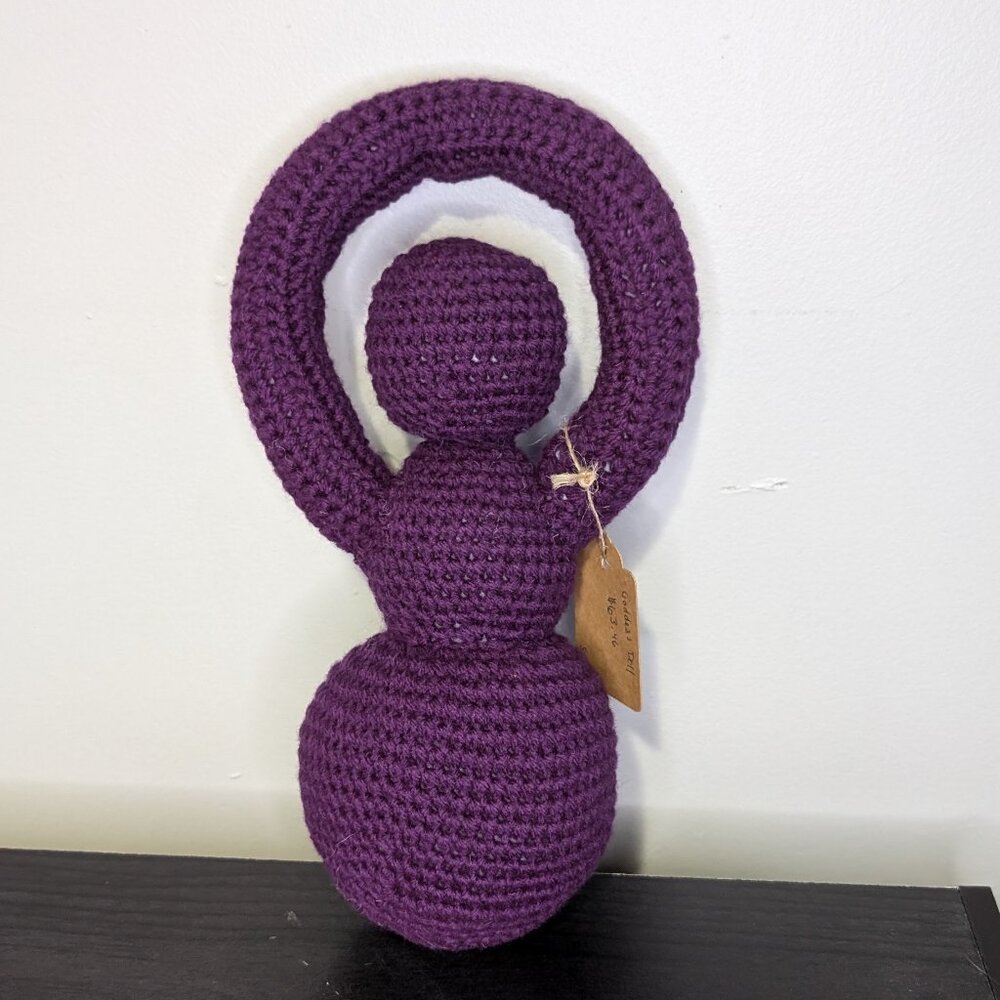 Hand Crafted Purple Crochet Goddess Doll NWT